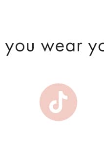 The text 'you wear yo' is displayed in black sans-serif font against a white background, with a light pink circle containing a white musical note icon...
