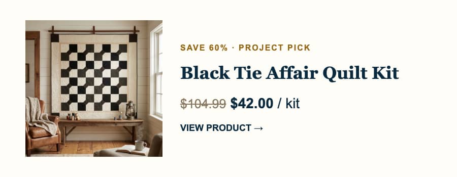 A wide promotional layout places a photograph on the left and dark navy and gold text on a cream background at right; the photograph shows a black-and...