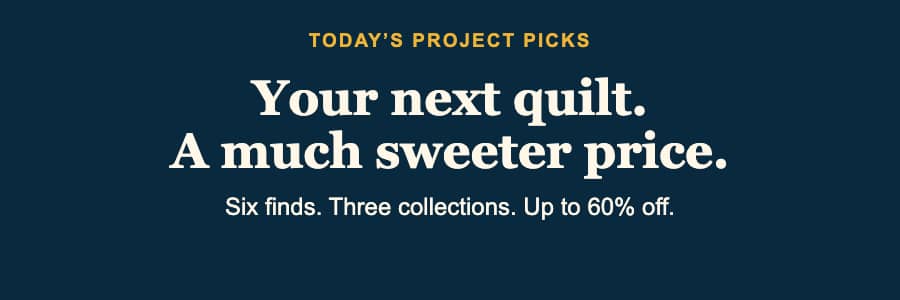A wide, centered text graphic on a solid dark navy-blue background, with small bold golden-yellow uppercase text reading “TODAY’S PROJECT PICKS” above...